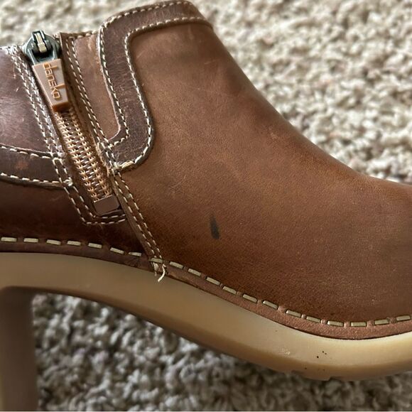 Dansko Harlene Brown Leather Booties Size 37 US 6-6.5 - Picture 10 of 11